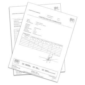 Certificado de calibración de termómetro