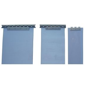 Soporte acero inoxidable 100 cms para cortina de lamas